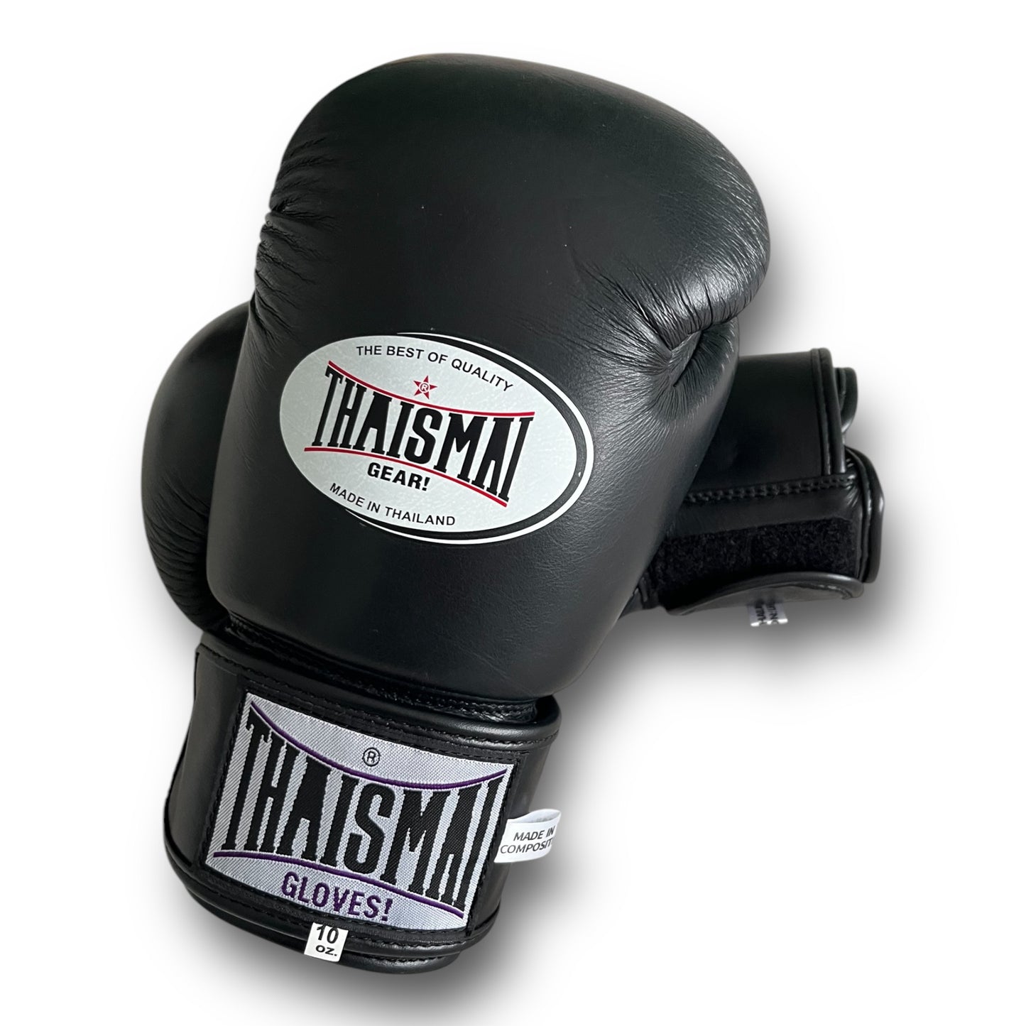 ThaiSmai ProFighter Velcro Black - Guantoni - Vera Pelle